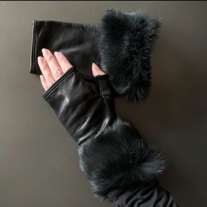 Leather Black Gloves
